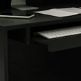 thumbnail image 5 of Timechee  Reception Desk L-Shaped Counter Shelves Drawers Reception Table Black, 5 of 5