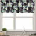 thumbnail image 3 of Ambesonne Floral Valance & Curtain, Geometric Soft Spring, 55"x30", Pale Green Slate Blue, 3 of 6