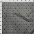 thumbnail image 4 of oneOone Cotton Cambric Gray Fabric Kalamkari Kathakali Quilting Supplies Print Sewing Fabric By The Yard 42 Inch Wide, 4 of 5