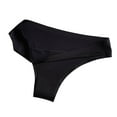 thumbnail image 2 of HVOBTTY Breathable Panties for Women, Womens Underwear Plus Size, Women's Drying Ice Silk Thong Seamless Low Waist Underwear Plus Size Pants Black, M, 2 of 4
