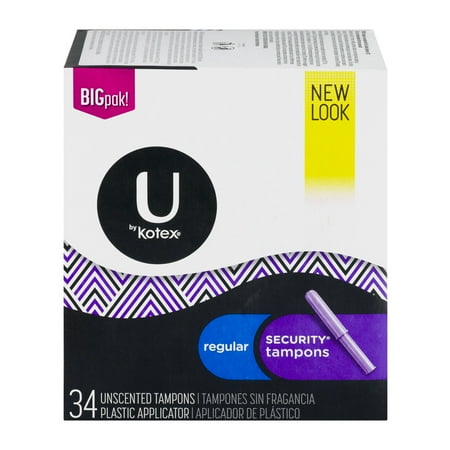 UPC 036000423372 product image for U by Kotex Security Regular Tampons, 34 count | upcitemdb.com