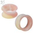 thumbnail image 3 of ZS 2 unids/lote 3-25mm tapón de oreja de silicona de colores mezclados y expansor de oreja de túnel Stercher suave doble acampanado calibres de oreja huecos Piercing, 3 of 5