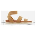 thumbnail image 2 of Dream Pairs Women's Platform Wedge Sandals JIMMIE CAMEL Size 6.5, 2 of 7
