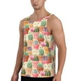 thumbnail image 2 of Easygdp High Detail Succulent Men's Tank Top, Sleeveless Muscle T Shirts, Breathable, Quick-Dry, Loose for Gym, Running, Fitness - 3X-Large, 2 of 9