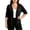 Black-cardigan for women, variant on Plus Size Cardigans for Women 3/4 Sleeve Open Front Cropped Cardigan Lightweight Bolero Shrugs