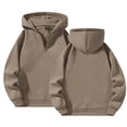 thumbnail image 5 of Men's Quarter Zip Hoodies Zip Up Hoodie Long Sleeve Drop Shoulder Sweatshirt Casual Pullover, 2XL, 5 of 6