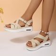 thumbnail image 6 of Pennysue Women Air Cushioned Walking Sandals Comfortable Ankle Strap Support Casual Daily Dress Sandals Platform Shoes, 6 of 7