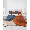 thumbnail image 3 of Boho Geometric Twin XL Size Down Alternative Comforter,Lightweight Comforter Quilt Bedding Set with Pillow Shams Farmhouse Abstract Retro Stripes Motifs All Seasons Bed Comforter Duvet Insert 68"x98", 3 of 7
