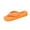 Orange, variant on Orange Women'S Flat Flip Flops Toe Post Slippers Casual Comfortable Indoor Outdoor Breathable Lightweight Non Slip Everyday Use