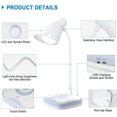 thumbnail image 5 of Lampe de Bureau, Lampes de Bureau USB recargable Cou Flexible, Protection des Yeux, 3 Niveaux de Luminosité avec Contrôle Tactile, Lampe de Table pour Ecrit, Lire Lampe de chevet, 5 of 5