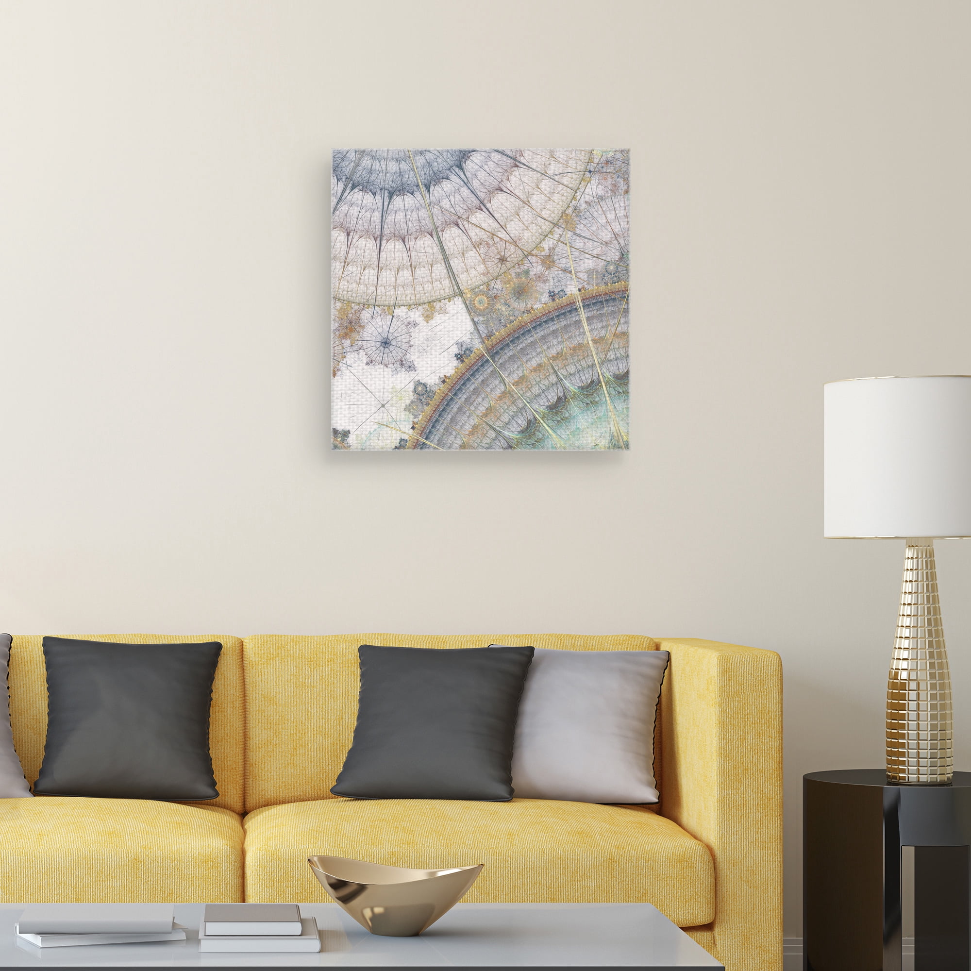 Masterpiece Art Gallery Clockworks I Intricate Abstract by James Burghardt Canvas Art Print 20" x 20"