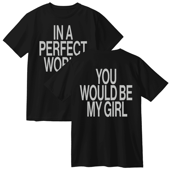 The Kid LAROI Perfect World Cotton Tee Women Men Short Sleeve Round Neck Casual Streetwear T-shirt