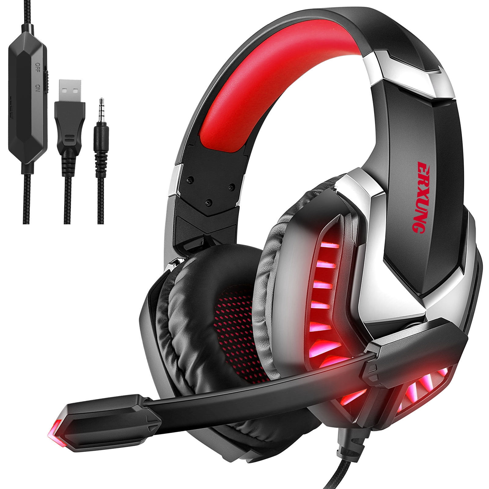 Red and black ps4 headset sale