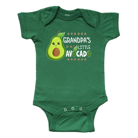 

Inktastic Grandpa s Little Avocado with Cute Baby Avocado Gift Baby Boy or Baby Girl Bodysuit