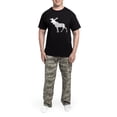 thumbnail image 5 of CafePress - MOOSE Men's Dark Pajamas - Men's Dark Loose Fit Cotton Pajama Set, 5 of 7