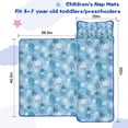 thumbnail image 5 of Light Blue Christmas Snowflake Pattern Toddler Nap Mats for Kids Preschool,50"x20" Sleeping Mat Bag or Kids,Toddler Sleeping Bag,Toddler Nap Mat or Daycare, 5 of 6