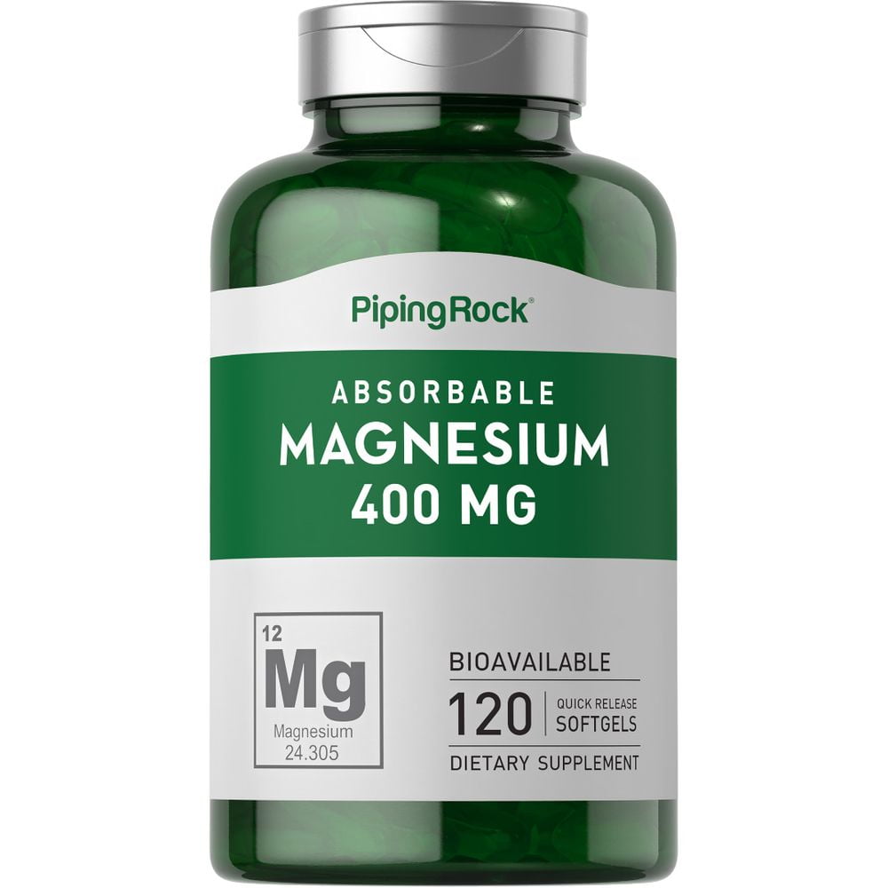Magnesium 400mg Softgels 120 Count Magnesium Oxide Supplement Non