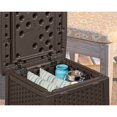 thumbnail image 3 of Suncast Elements 13 Gallon Backyard Patio End Table with Built In Storage, Java, 3 of 4