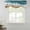 Turquoise, variant on Blue Brown Striped Tie Up Valance Curtains for Windows, Kitchen Curtains Window Treatments, Modern Gradient Abstract Waves Short Window Shades Valances for Bedroom Bathroom Cafe 42"x18"