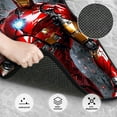 thumbnail image 3 of 4 Pieces Car Floor Mat Set Iron Man Protection Full Sets Universal Fit for SUV Sedans Vans Trucks, 3 of 7