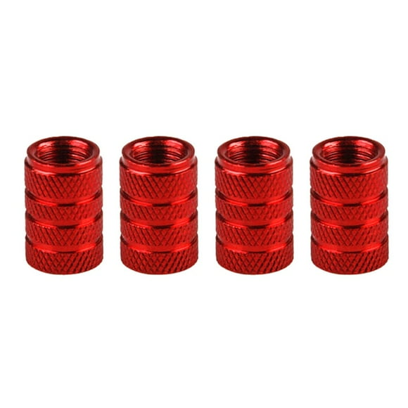 LEEYNEER 4 Pcs Capuchon de Tige de Valve de Pression d'Air de Pneu de Voiture en Alliage d'Aluminium