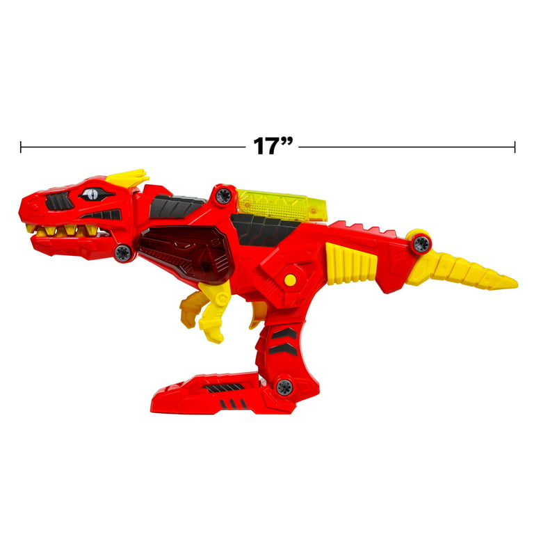 Vtg Robo Dino Bronto Bot GUN backpack original Tek Toys chrome