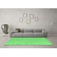 thumbnail image 3 of Ahgly Company Indoor Round Oriental Emerald Green Modern Area Rugs, 6' Round, 3 of 4