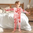 thumbnail image 6 of BZSMCE Unisex Pajama Set Snug-Fit Cotton Sleepwear Love in The Air Printed, 6 of 7