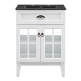 thumbnail image 3 of Modway Isle 24" Bathroom Vanity Cabinet in White Black, 3 of 10