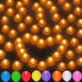 thumbnail image 1 of Mini-luces LED JjGoo, 100 unidades, 1,7 cm, resistentes al agua, color naranja, 1 of 8