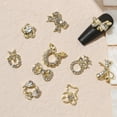 thumbnail image 4 of opvise 20Pcs Nail Ornaments Delicate Shape Rust-proof Alloy Bow-knot Wreath Nail Art Decor Manicure Designs Nail Supplies, 4 of 8