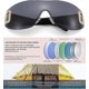 thumbnail image 2 of Sunglasses for Women Men Rimless Wrap around Sunglasses, Rectangle Futuristic Sunglasses Oversized Fashion Frameless, 2 of 5