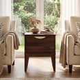 thumbnail image 2 of Gymax Nightstand w/ Storage Mid Century Modern Bedside Table w/ Drawer Walnut, 2 of 8