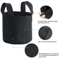 thumbnail image 2 of MasteelfCA 6 Pcs Felt Planting Bags Breathable Plants Growing Pouch Practical Plant Pouch, 2 of 8