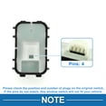 thumbnail image 4 of Interruptor de ventana eléctrica Unique Bargains Interruptor de control de ventana para Mercedes-Benz E200 2017-2020 Plástico Negro, 4 of 7