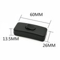 thumbnail image 2 of Interruptor de lámpara 250 V, Negro, 040194E191305087 Interruptor intermedio, 1 Poste, 250 V, 2 A, Negro, 2 of 5