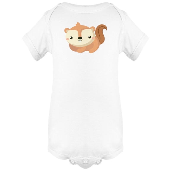 Cute Similing Squirrel Bodysuit Infant -Image by Shutterstock, 6 Months