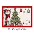 thumbnail image 3 of Dmlowu Christmas Placemats Set of 4, Heat-Resistant Washable Rectangular Table Mats, Christmas Table Decorations for Xmas Dining Home Kitchen Decor, 3 of 8