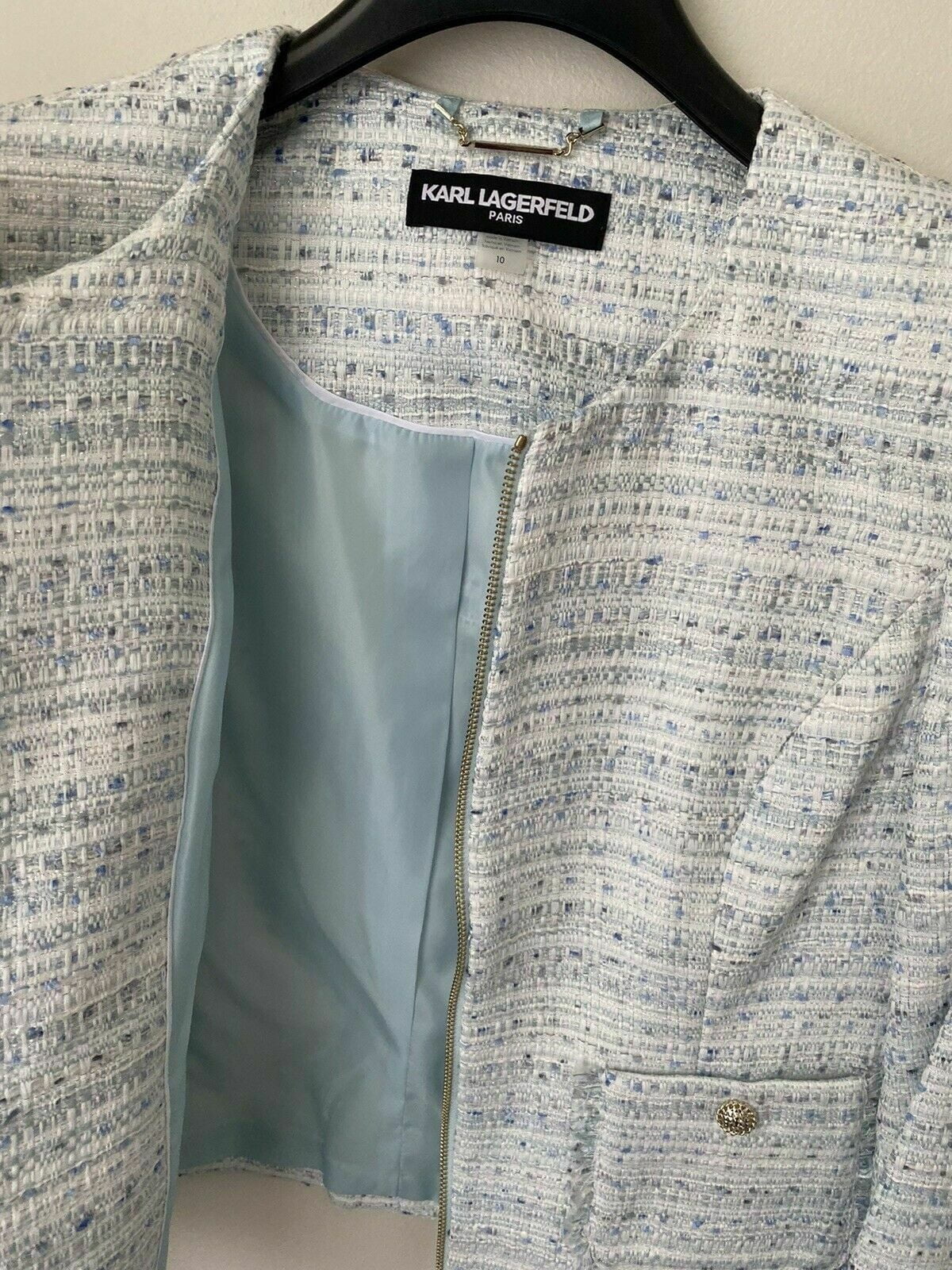 karl lagerfeld paris tweed jacket