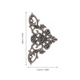 thumbnail image 2 of ADDHAT Guardas Decorativas De Esquinas De Metal Dorado Para Cajas Y Muebles Vintage, 2 of 6