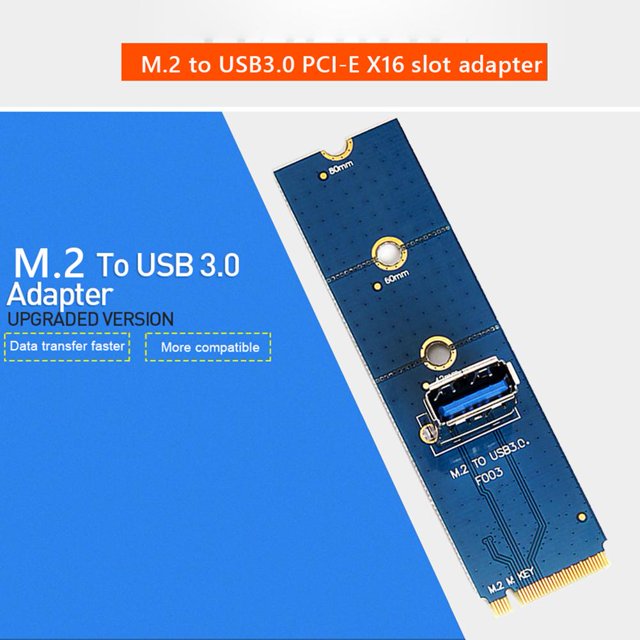 Tarjeta adaptadora M.2 M Key NGFF a USB 3.0 para BTC Mining PCI-E X16 Converter Ndcxsfigh Para estrenar