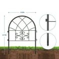 thumbnail image 2 of Gaderth Garden Fence,Metal Decorative Fences Animal Barrier, No Dig Rustproof Garden Fencing Panel for Dogs Yard Patio Flower Bed Landscape Border Edging,4 or 8 Panels, 2 of 7