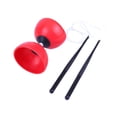 thumbnail image 4 of Juego de diábolo de yoyó chino con triple rodamiento, práctico y portátil, de doble cabeza, para hacer malabarismos con adultos y principiantes. Rojo S, 4 of 8