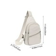 thumbnail image 3 of openpig Small Crossbody Purses Bags for Women Men Travel, Chest Sling Bag Women Casual Cross Body Bag for Woman Sling Backpack, White, 3 of 6