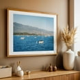 thumbnail image 4 of From Stearn's Wharf, Santa Barbara 04 - Santa Barbara California Photography Boat Sailboat Seascape Coast Ocean Harbor Nautical Oak Framed Wall Art Print 16 x 24 inches, 4 of 6