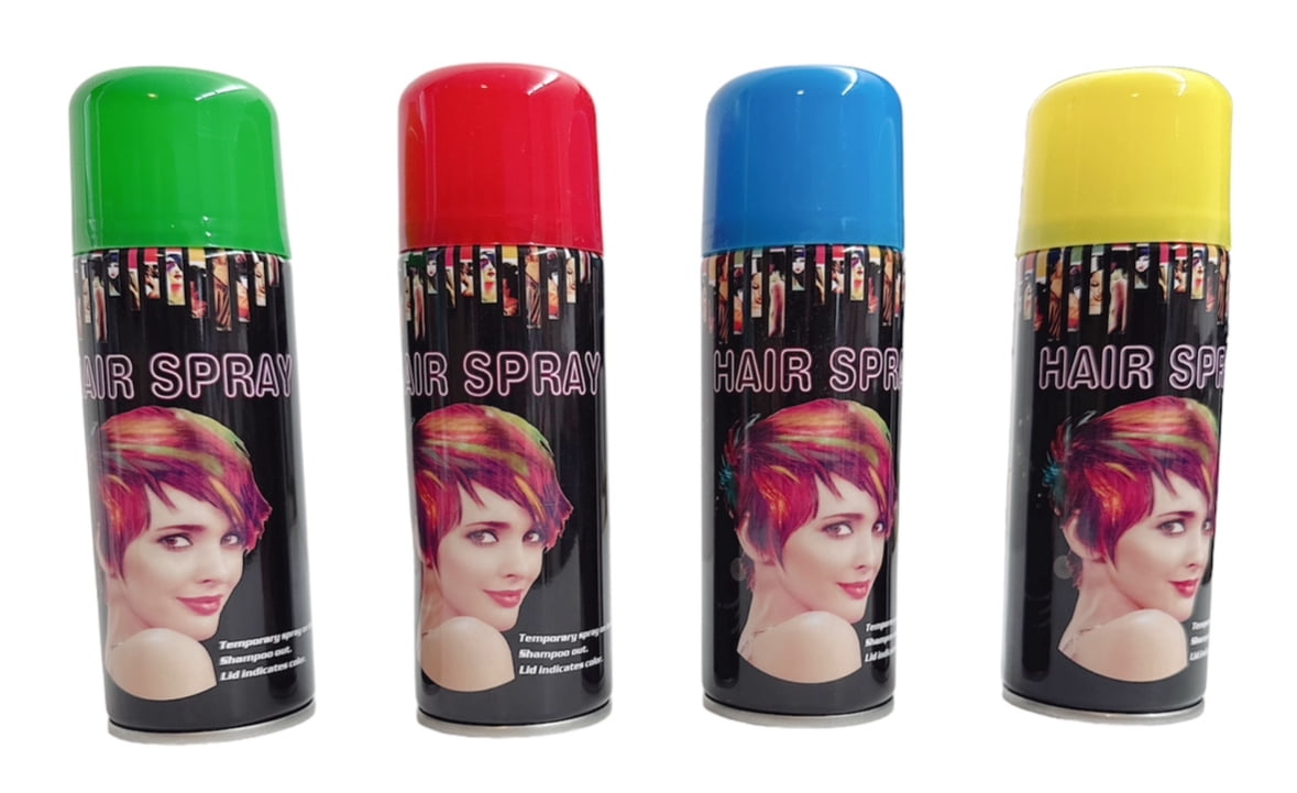 Temporary Hair Color Spray Birthday Party,New Year Party,Celebration- Case (24 Cans) - 4 Colors