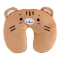 thumbnail image 1 of ZPSHYD Oreiller de Voyage pour Enfant, Oreiller Confortable en Forme de U pour Le Cou des Animaux, adapté au Coussin de Jouets pour Enfants en Avion de Voiture de Voyage(Tiger), 1 of 8