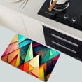 thumbnail image 5 of Diatomaceous Earth Bath Mat,Geometric Triangles and Polygons Non-Slip Volume Super Absorbent Fast Drying Eco-Friendly Easy to Clean for Bathroom Kitchen Door mat 20×31Inch (50 * 80cm), 5 of 6