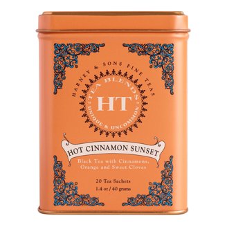 Harney & Sons Hot Cinnamon Spice Black Tea - 50 Tea Bags, 3.17 Oz, Spicy & Sweet Flavor