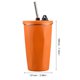 thumbnail image 3 of 600 Ml Con Pajita Acero Inoxidable Hervidor Hielo para Automóvil [Notas para Realizar El Pedido: No Coloque Desecante La Etiqueta Color Se Publicará para Grandes Cantidades] [991907 Unisex] (naranja), 3 of 9